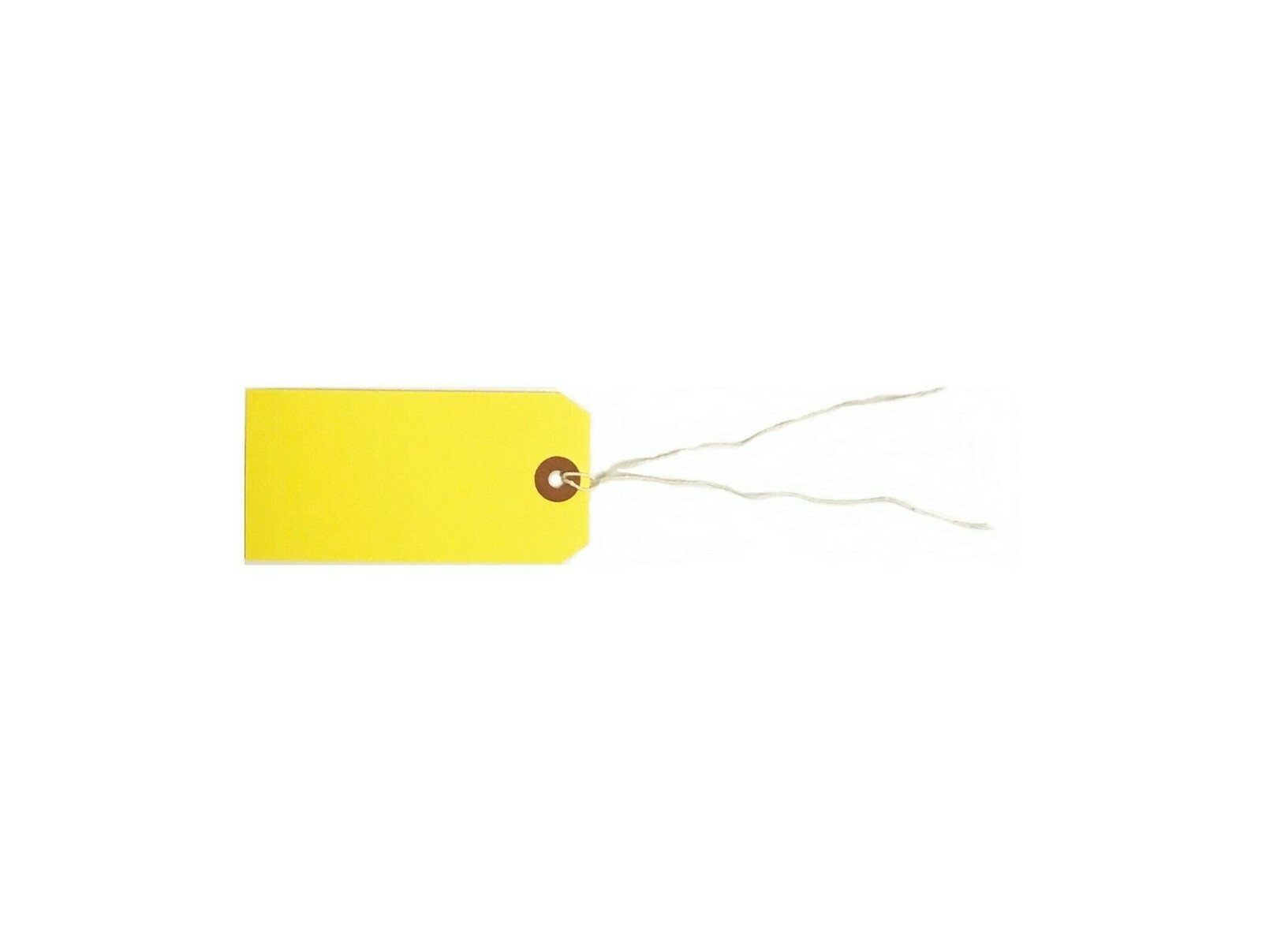 100 Tags 4 3/4 x 2 3/8 Size 5 Colored Inventory Shipping Hang Tag with  String by Gitway