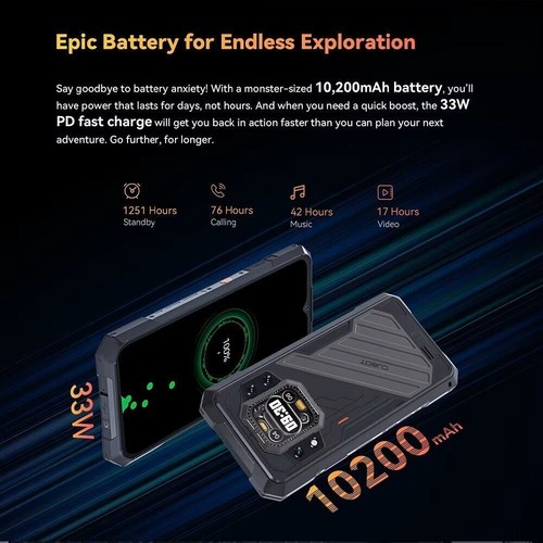 CUBOT KINGKONG X Pro 5G 24GB+256GB Rugged Smartphone 6.72" Dual-Screen 10200mAh - Picture 7 of 17