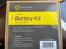 ProMaster V-Mount Battery/Charger Kit 190Wh with D-Tap & USB-A, (Model 61285)