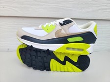 NEW Nike Air Max 90 Mens SZ 11 White/Khaki-Cy...