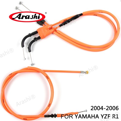 Cable de embrague naranja + cables de botella cable para Yamaha YZF R1 2004-2006 YZF-R1 - Imagen 2 de 9