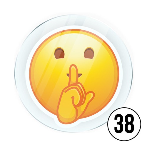 Kühlschrankmagnete Memo Magnete aus Acryl mit Emoji Smilies Glas Pinnwand Magnet - Bild 45 von 71