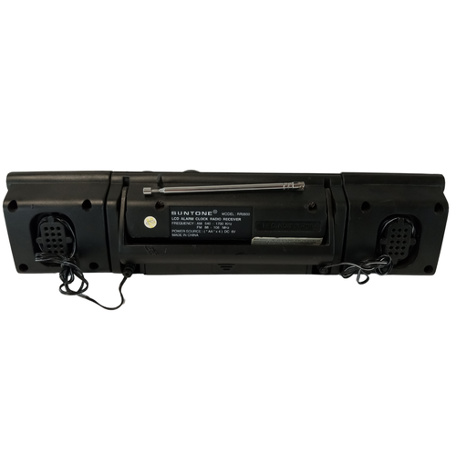 Suntone RRB800 Portable AM/FM Alarm Clock Radio Receiver with Dual Speakers - Picture 4 of 12