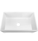Miseno MNO3319FC Inferno 33" Single Basin Farmhouse Fireclay Kitchen Sink, White — photo 4