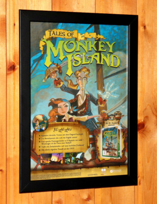 Tales of Monkey Island Rare Small Poster / Ad Page Framed ...