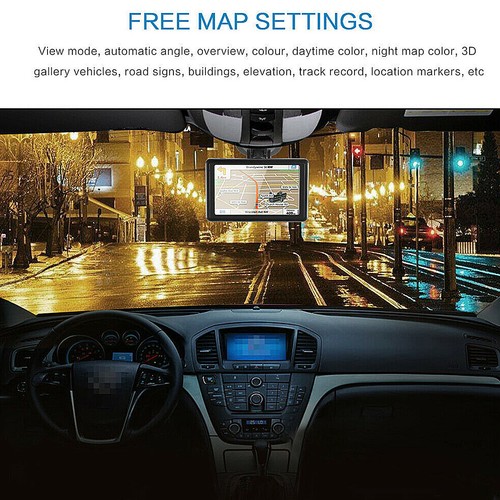 NEW!! 5" Sat Navs Cars Truck GPS Touch Screen Navigation UK&EU Map Free Lifetime - Picture 11 of 15