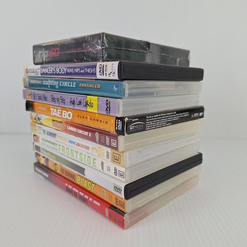 11 workout DVDs Bulk lot Jessica Tae Bo Jillian Crunch Biggest Loser Rip:60 - Picture 8 of 11