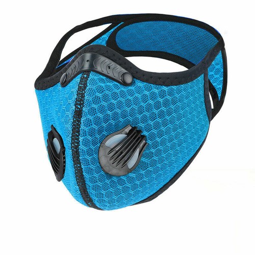 NEW style Cycling Face Mask With Active Carbon Filter Breathing Valves Reusable - Picture 15 of 27