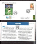 Atlanta 1996 Olympic Games First Day Covers FDC.Samoa Stamp.1992 Spain.Tennis