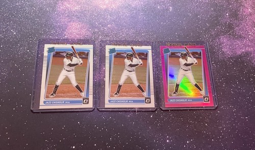 2021 Panini Donruss Jazz Chisolm Rated Rookie Pink Marlins # Card Lot - Picture 5 of 5
