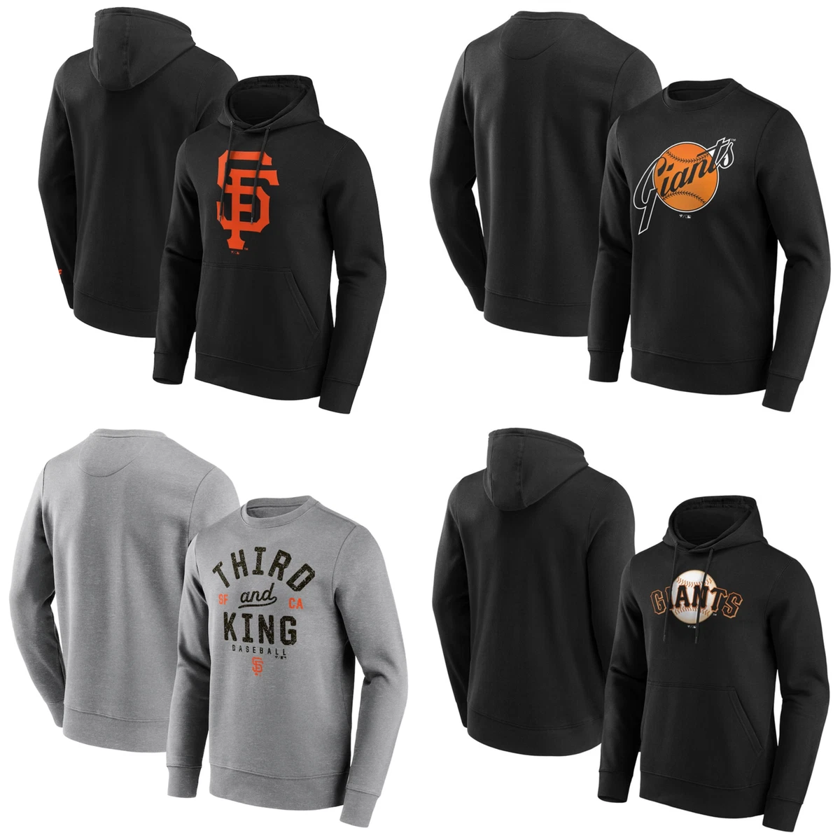 San Francisco Giants Hoodie Sweatshirt MLB Menu0026#039;s Baseball Fanatics Top  - New | eBay