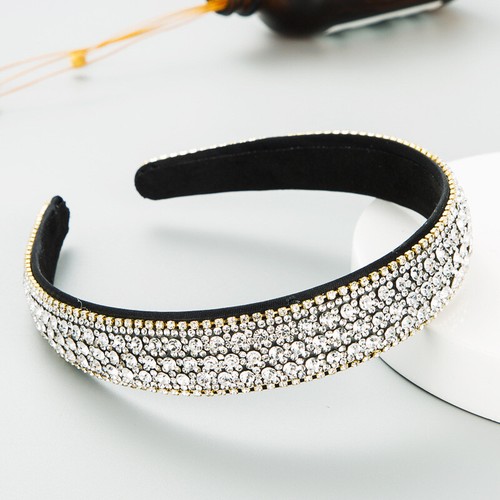 Damen Mädchen Strass Stirnband Barock Haar Reifen Kopfbedeckung Haar de↕ - Picture 10 of 23