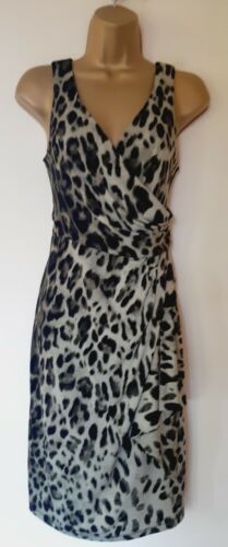 RONNI NICOLE Leopard Print Dress Sz 14 Stretch Formal Excellent! - Picture 2 of 12