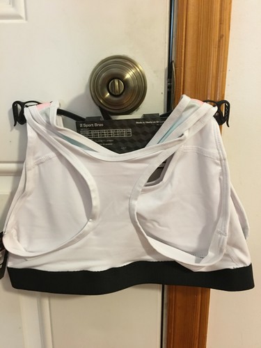 BRAND NEW GIRL'S SIZE LARGE ATHLETIC WORKS 2 PACK SPORTS BRAS BAND SIZE 34 - Picture 5 of 7