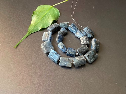 Kyanite gemstone rough beads size 16-12 mm 16 inches strand S-62 - Picture 5 of 5