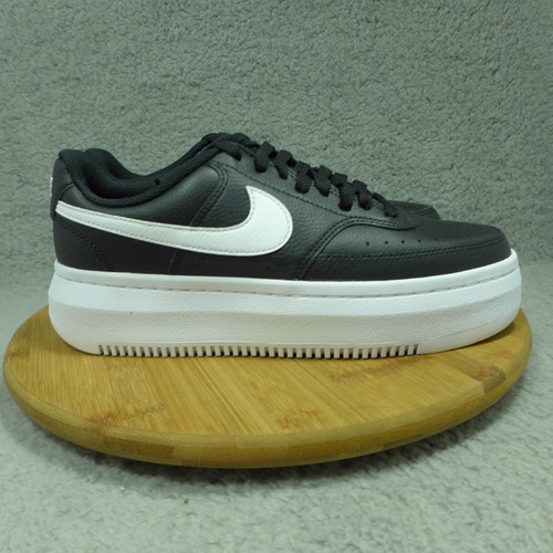 Nike Court Vision Alta LTR Blanco y Negro Zapatos Mujer Talla 9.5 Zapatos DM0113-002 - Imagen 2 de 10