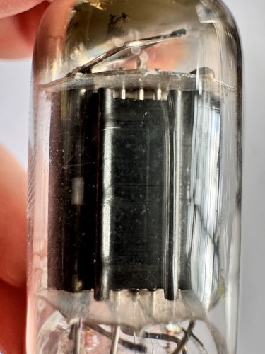 Platinum Matched Pair Black Plates 5963 12AU7 [] Getters 1954 lansdale tube Co. - Picture 11 of 22