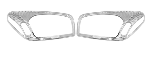 ABS Chrome Front Headlight Lamp Frame Cover Trim For 2001-2003 Toyota RAV4 2pcs - Picture 2 of 3
