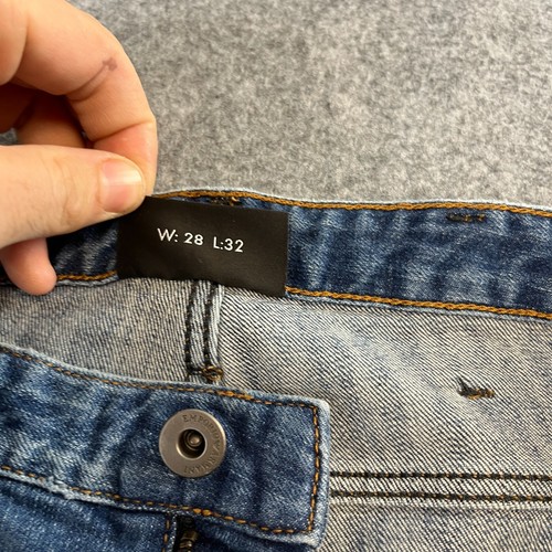 Emporio Armani J06 Jeans W28 L32 Slim Fit Mid Wash Blue Faded Stretch 8N1J06 - Picture 9 of 12