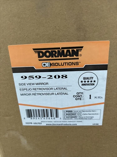 Dorman #959-208, LH Drivers Side Mirror, fits 11-12 Ford Fusion