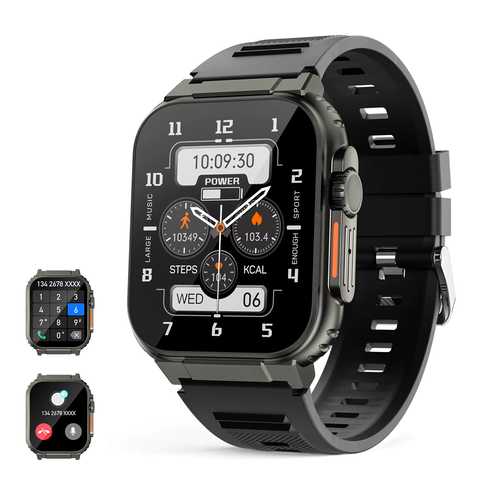 2.0" Android Smartwatch with Music Storage, Heart Rate Monitor, Fitness Tracker - Picture 9 of 14