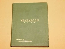 VINTAGE LIQUOR AD C H ARNOLD WINE MERCHANTS NY 1903 YEAR BOOK CALENDAR