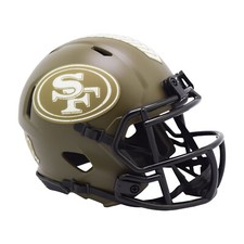NFL San Francisco 49ers Salute to Service Mini Helm Speed Riddell Footballhelm