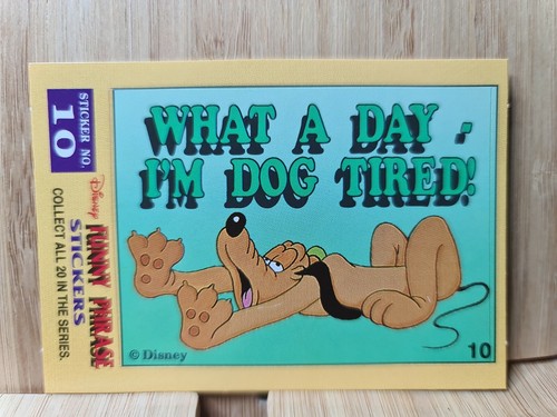 DISNEY FUNNY PHRASE STICKERS🏆1992 #10🏆FREE POST - Picture 1 of 2