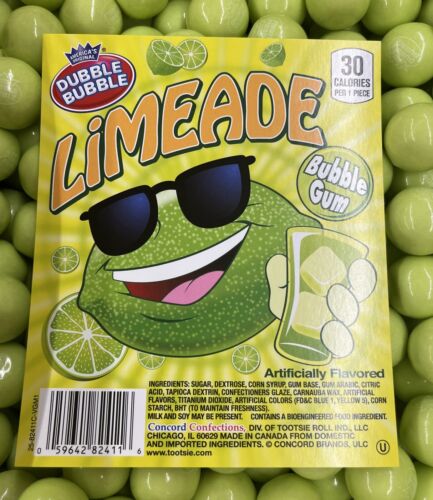 Dubble Bubble Limeade Gumballs 1 Pound - Picture 2 of 2