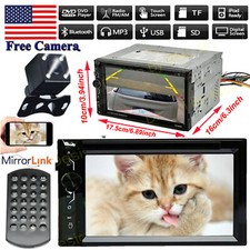 For BMW X5 2000-2006 2Din Car Stereo CD DVD Radio Headunit Player& Backup Camera