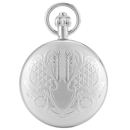 Pure Copper Automatic Pocket Watch with Short Snake Chain Full Hunter Xmas Gifts - Picture 6 of 16