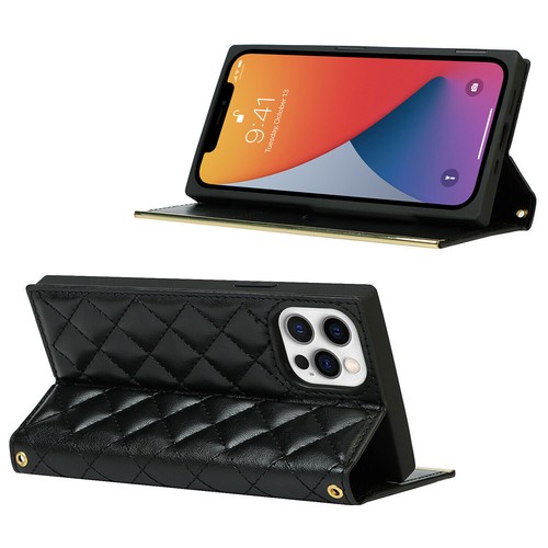 Leather Flip Card Wallet Crossbody Strap Phone Case for iPhone 13 Pro Max 11 12 - Photo 6 sur 22
