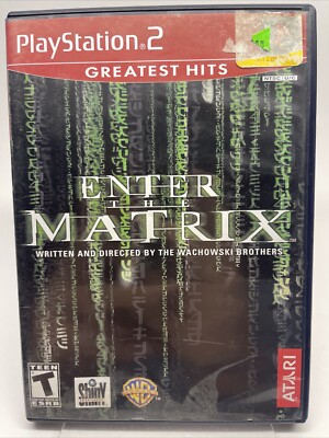 Enter the Matrix (PlayStation 2 PS2, 2003) GH Case BL Disc Manual Included Works