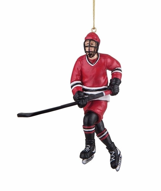 GALLERIE II 5" HAND PAINTED RESIN HOCKEY PLAYER SPORTS THEME CHRISTMAS ORNAMENT eBay