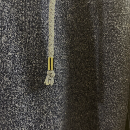 Felpa donna blu stringata con cappuccio Ethereal by Paper Pullover felpa piccola con cappuccio - Foto 4 di 13