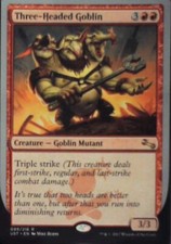 Three-Headed Goblin - Unstable: #99, Magic: The Gathering Nm R237