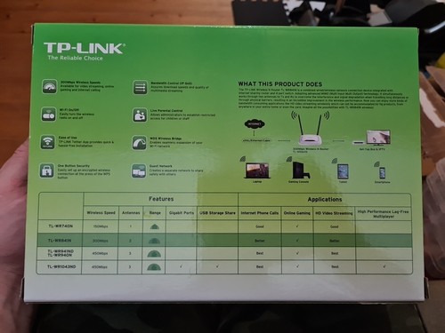 TP-Link TL-WR841N 300Mbit/s WLAN Router, 4-Port + Access Point - Bild 5 von 10