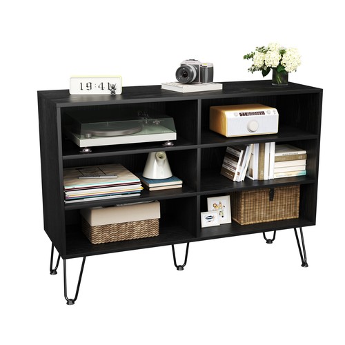 TC-HOMENY Chest of Drawers Wood Bedroom Clothes 6 Drawer Dresser Storage Cabinet - Picture 2 of 20