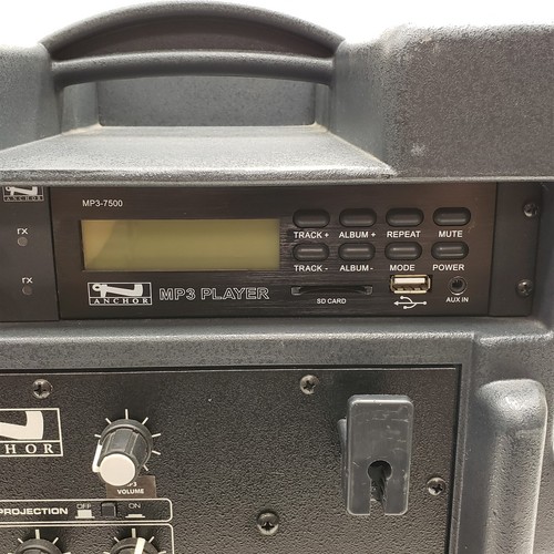 Anchor Xtreme XTR-6000C UHF Diversity Wireless PA System Speaker w/ MP3-7500 - Picture 5 of 9