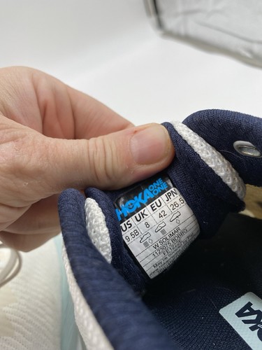 Hoka One One Women's Solimar 1123075 Ivory Blue Lace Up Running Shoes Size 9.5 B - Picture 8 of 8