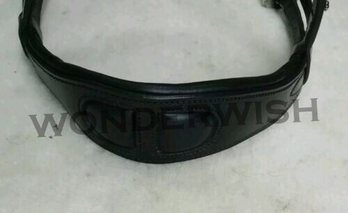 Horse Bridle Set All Clear Crystal Padded Browband Drop Nose-band 4 Sizes - Picture 2 of 4