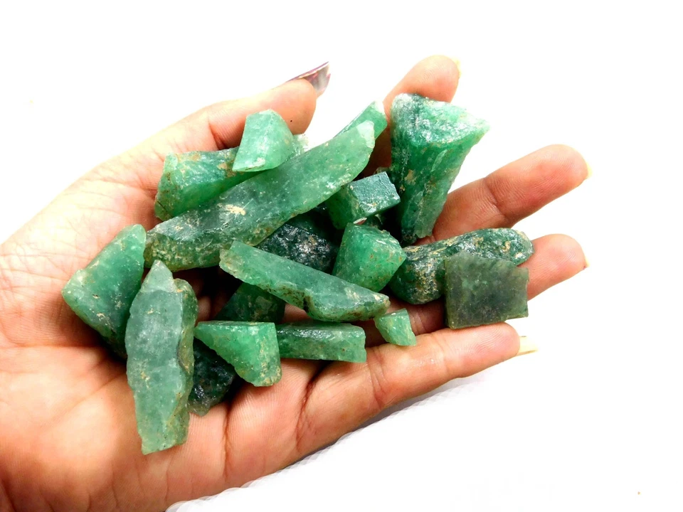 100% Natural Wholesale Lot Green Aventurine Rough Loose Jewelry Gemstone - Image 3 of 4