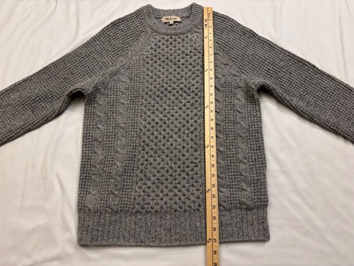 Suéter de Pescador Madewell Cableknit para Hombre, Color Gris, Talla Mediana - Imagen 8 de 9