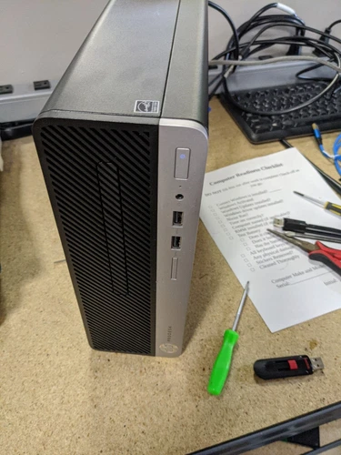 HP ProDesk 400 G5 SFF Desktop PC 3.60GHz Core i3-8100 16GB RAM 256 SSD 11 pro