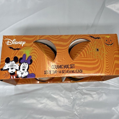 Disney Halloween Mickey Vampiro Minnie Bruja Ratón Taza de Café Taza Set de Regalo Otoño - Imagen 3 de 7