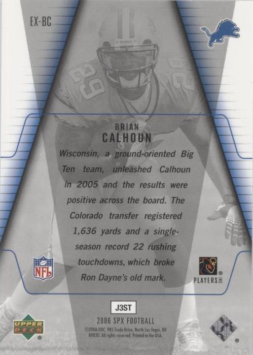 2006 SPx Brian Calhoun #EX-BC