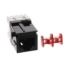 Belden AX101047 MDVO Style CAT5e RJ45, Modular Ethernet Jack, Black, Pack of 10