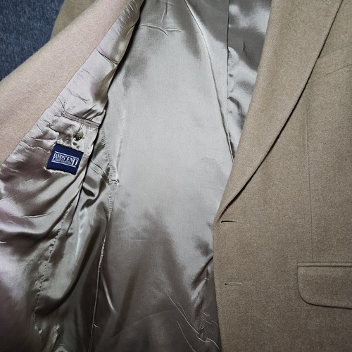 Lands’ End Sport Mantel Blazer Herren 42 R hellbraun Lammwolle Kamelhaar zwei Knopf - Bild 7 von 13