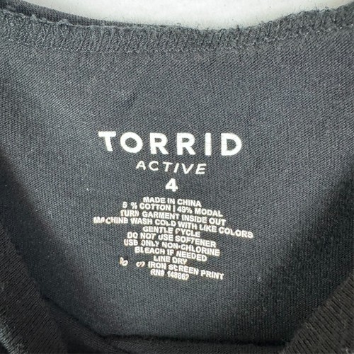 Torrid Active T Shirt Womens 4XL 4 Black Skull Short Sleeve - Picture 10 of 11