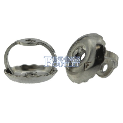 14K Solid White & Yellow Gold Replacement Single Screw Back for Stud Earrings - Picture 6 of 26